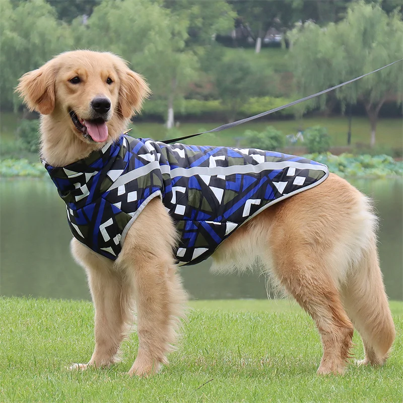 Abrigo impermeable para perros grandes, chaqueta para perros medianos y grandes, ropa cálida de invierno para mascotas, ropa de Golden Retriever Pitbull, ropa para perros - imagen 5