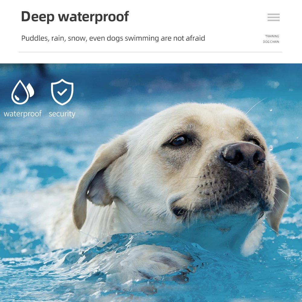 Collar de entrenamiento para perros, resistente al agua, recargable, 1000m, Control remoto para mascotas, choque eléctrico, vibración, sonido - imagen 5