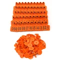 100pcs oronge tags