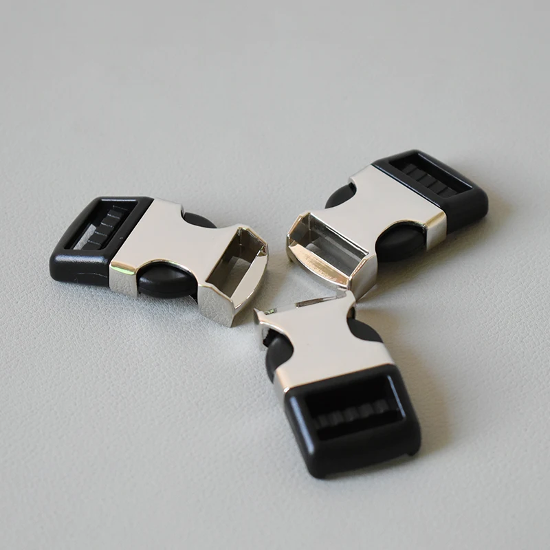 Hebilla de plástico contorneado, herrajes duraderos para 20mm, seguridad cerrada, accesorios para Collar de perro y cachorro, aleación de zinc, 1 Uds. - imagen 3