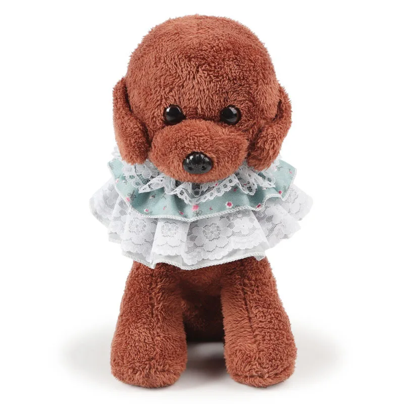 Collar multicapa con encaje Floral para perro, Baberos de encaje multicapa, bufanda para cachorro y gatito, moda coreana - imagen 2