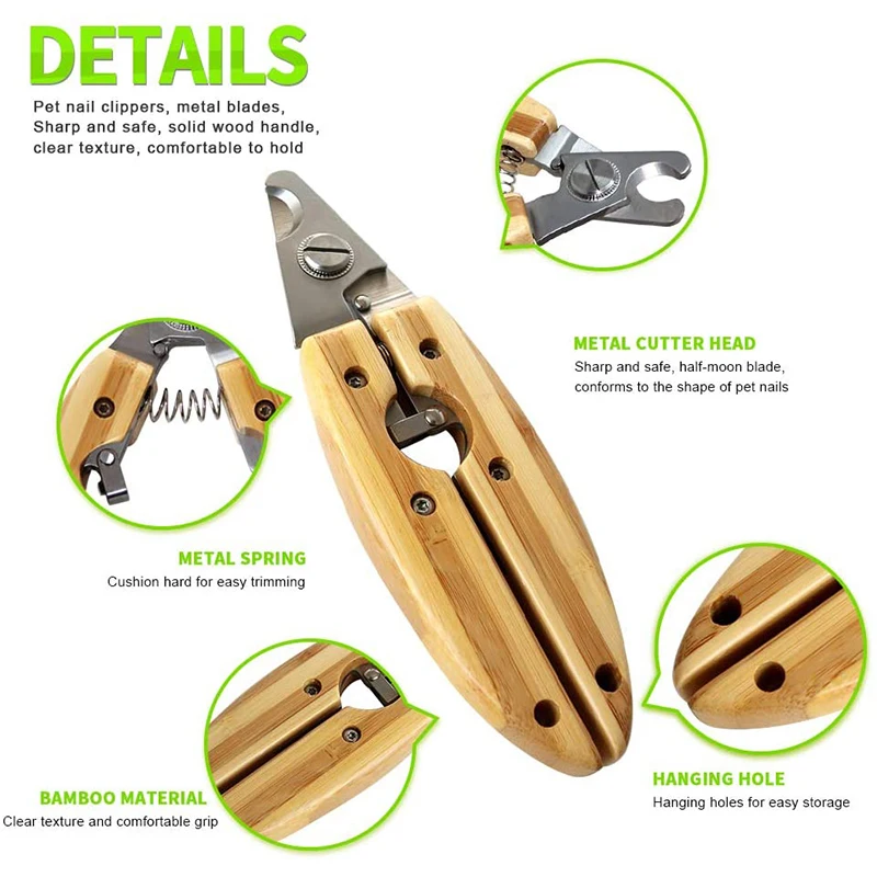 Benepaw-cortaúñas profesional para perros, cortador de uñas con mango cómodo, Protector de seguridad rápido, para animales pequeños y grandes - imagen 2