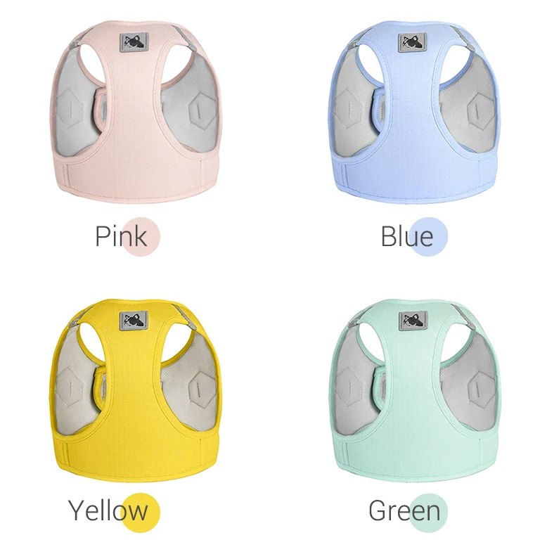 Arnés para perros sin tirones X7 para perros pequeños, arnés acolchado para perro suave macarrón, reflectante ajustable para Yorkies, Bulldog francés - imagen 5