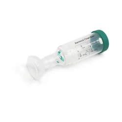 Inhalador aerosol con cámara espaciadora y máscara para gatos
