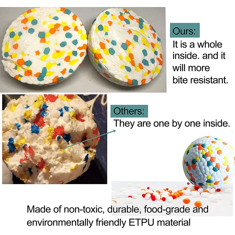 Benepaw-pelota de perro sólida resistente a las mordeduras, juguetes interactivos de alta elasticidad para mascotas de grado alimenticio, para perros de raza pequeña, mediana y grande - imagen 5