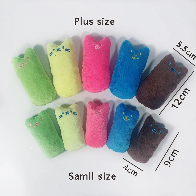 Juguetes de hierba gatera para moler dientes, divertido juguete interactivo de peluche para gatos, gatito para mascotas, juguete Vocal para masticar, garras, mordedura del pulgar, menta para gatos - imagen 3