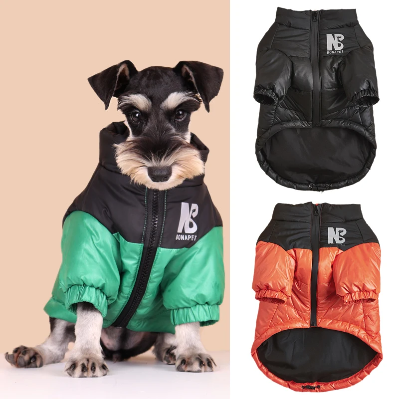 Abrigo de invierno para mascotas, chaqueta para perros pequeños y medianos, ropa reflectante para cachorros, traje Corgi Shiba Inu, manteau chien