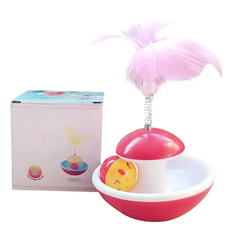 Juguete interactivo para gatos, varita rompecabezas para gatitos, vaso de juguete con campana, divertido juguete para rascar en primavera, juguete de plumas para gatos, suministros de entrenamiento para mascotas - imagen 3