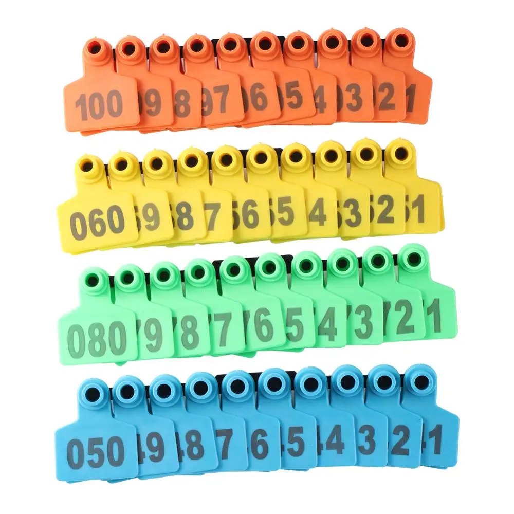 Señalización de oreja de cerdo no. 001-500 Pendientes de cabeza de cobre Equipo de cerdo Tarjetas de identificación de animales Envío gratis - imagen 5