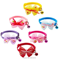 Collar para perro ajustable con campana y cuentas de colores