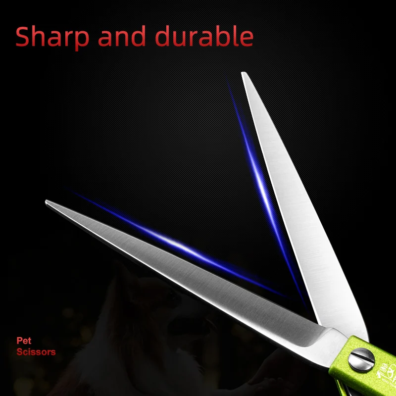 Juego de tijeras profesionales para el cuidado de mascotas, origen de Taiwán, corte fino de esteticista dividido azul recto para el hogar, 6,25' y 6,75' - imagen 3
