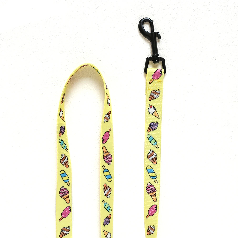 Yellow dog leash