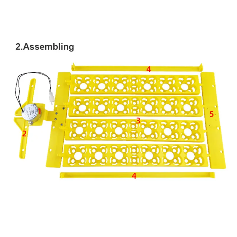 Incubadora de 24 huevos extraíble, bandeja de torneado automático, equipo de incubación de aves de corral, codorniz, pollos, pato