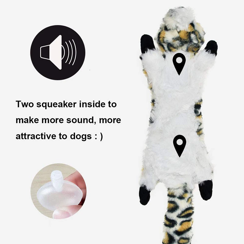 Benepaw-Paquete de 3 juguetes de peluche para perro, duraderos, sin relleno, seguros, para morder, para cachorros, lavables a máquina - imagen 4