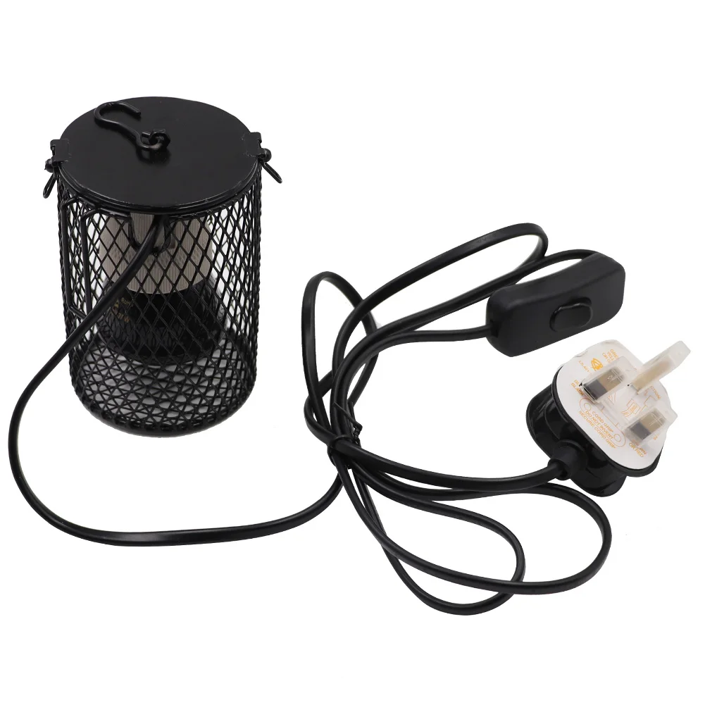 Lámpara calefactora E27 para mascotas, para tortuga, serpiente, lagarto, emisor de cerámica infrarrojo, luz de calor de 50W/75W/100W, lámpara para reptiles, enchufe europeo - imagen 4