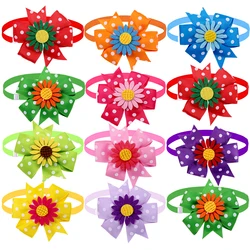 Pajarita para perro girasol decorativo