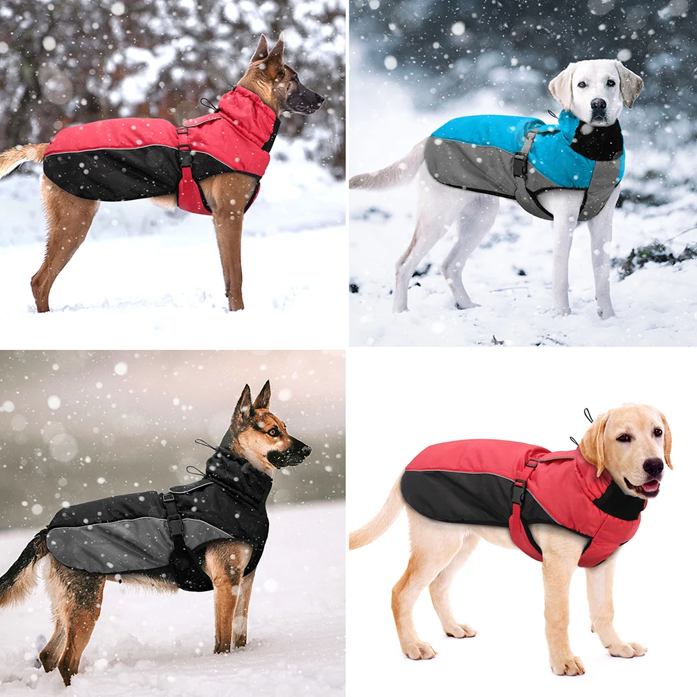 Abrigo impermeable reflectante para perros grandes - imagen 5