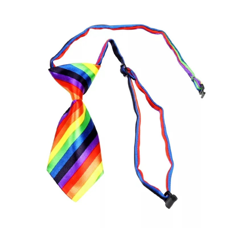 Venta al por mayor 50/100/300 perro gato Transer ajustable perro gato mascota tela Adorable corbata de aseo corbata personalizada colores puros pajarita - imagen 5