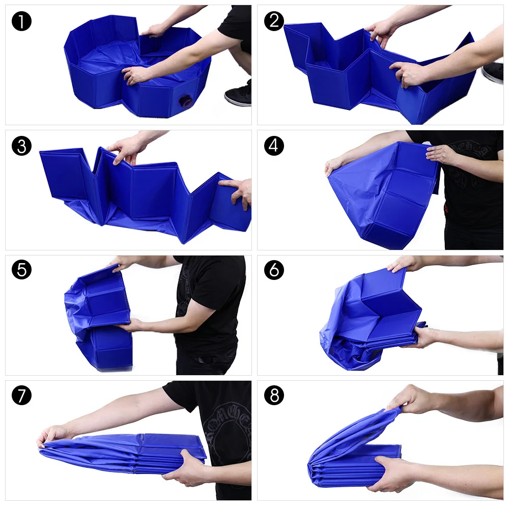 Piscina plegable para mascotas, bañera para exteriores, ducha interior para perros y patos - imagen 5