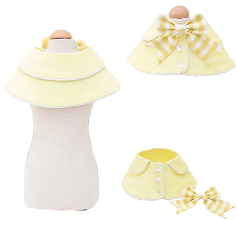 Bandana con lazo para perro, pañuelo con cinta, cuello falso, chal para cachorro y gato, bufanda rosa, azul, verde, amarillo, Baberos para perro, capa para el cuello, accesorios para mascotas, S-L - imagen 2