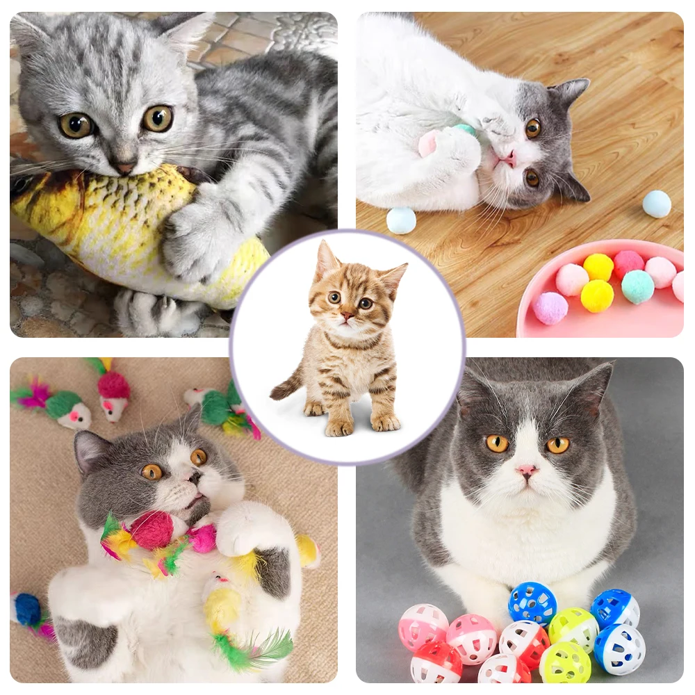 Kit de juguetes interactivos para gatos con hierba gatera - imagen 5