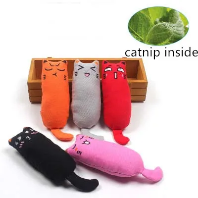 Juguete de hierba gatera, colección de una variedad de estilos de gato, menta, juguetes de peluche, simulación de pez, Pulgar, rompecabezas, mordedura de dientes molares - imagen 3