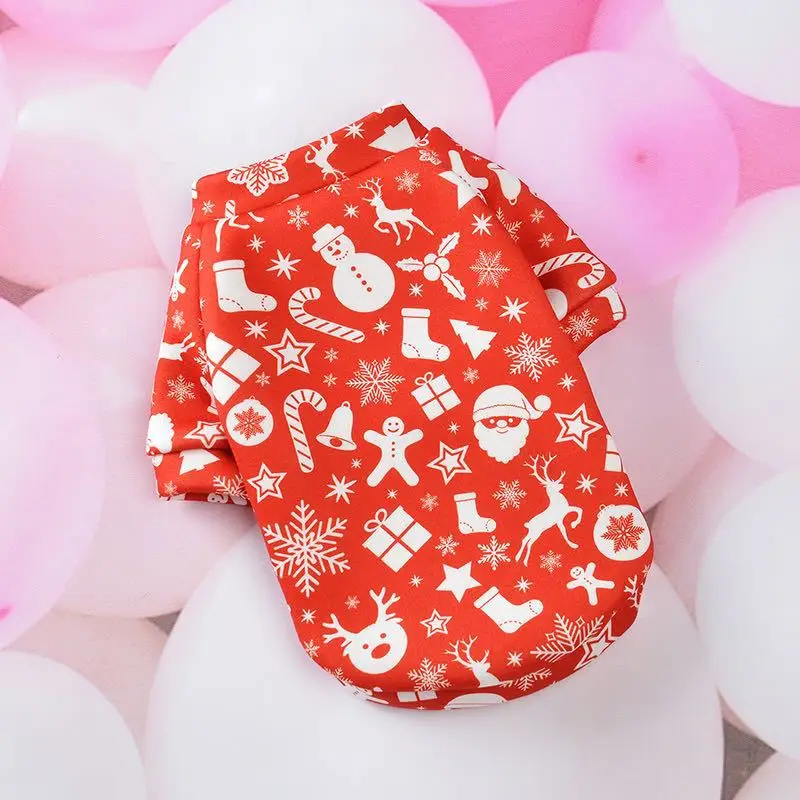 Sudadera con capucha de Navidad para perro pequeño, abrigo de invierno para mascotas, Chihuahua, Shih Tzu, sudadera para cachorro, gato, Jersey, disfraz, ropa para mascotas - imagen 4