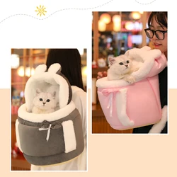 Transportín Mochila para Gatos y Perros Pequeños - Cálido y Seguro