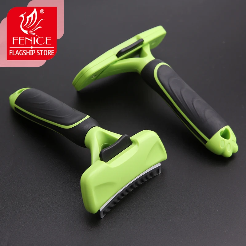 Fenice-cepillo de alambre de arco autolimpiante para perro y gato, elimina el pelo, masajes, peine para mascotas, SUMINISTROS DE ASEO - imagen 5