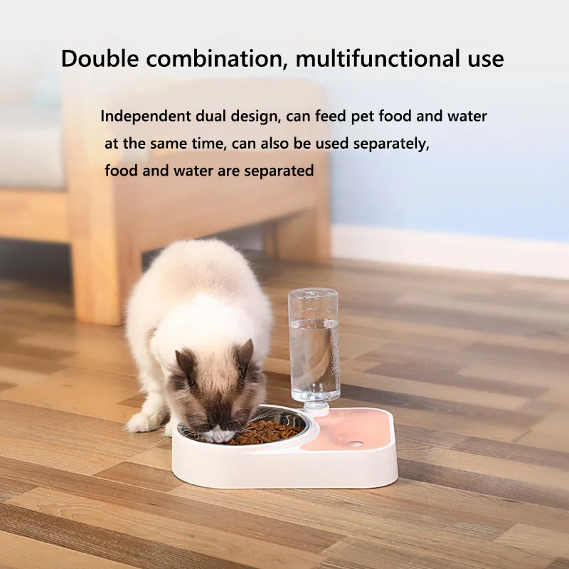 TNLY-cuencos para mascotas, alimentador de agua y comida para perros, de acero inoxidable, plato para beber, alimentador para gatos y cachorros, accesorios para mascotas - imagen 5
