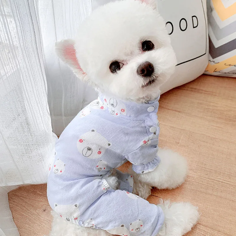 Ropa para perros, pijamas para perros, mono para mascotas, mono, pijamas para perros pequeños Shih Tzu Bichon, Pijamas antimosquitos para cachorros, mono - imagen 5