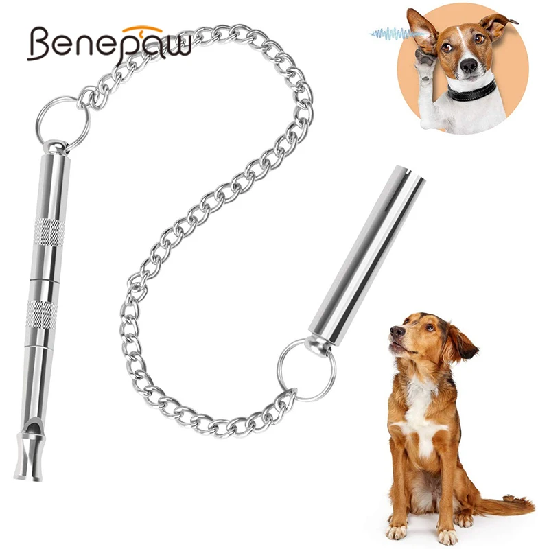 Benepaw silbato ultrasónico profesional perro dispositivo entrenamiento dejar ladrar efectivo paso ajustable control silencioso ladridos mascotas