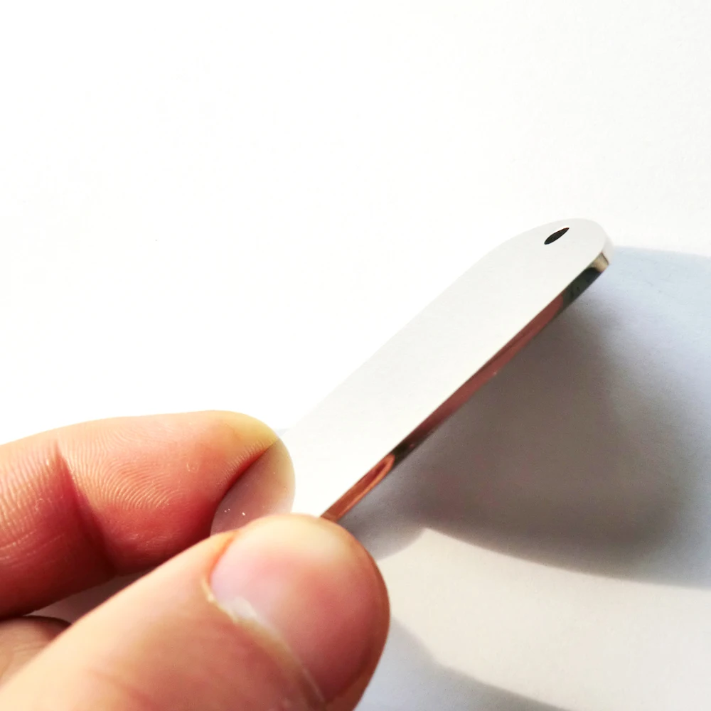 Etiquetas personalizadas para perro, accesorio de acero inoxidable con grabado plateado, identificación de mascotas, nombre, hueso, estrella, Collar, venta al por mayor, 20 unidades - imagen 5