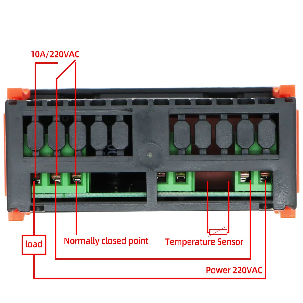 STC-100A Mini controlador de temperatura 220V termostato Digital refrigeración calefacción refrigerador termorregulador 2M Sensor NTC - imagen 4
