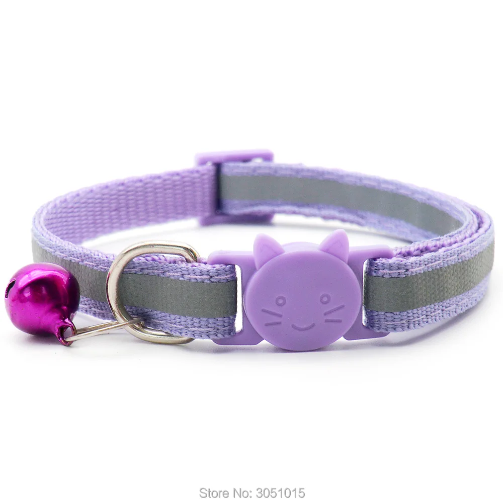 Collares reflectantes ajustables para perro y gato, hebilla de campana, etiqueta de identificación, fácil de llevar, accesorios para Collar, venta al por mayor, 100 Uds. - imagen 5