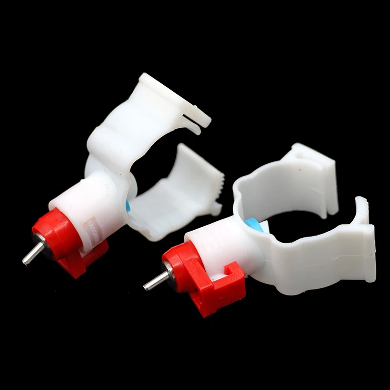 Comedero para aves de corral, pezones de 30 piezas, Clip blanco, tipo pezón rojo, 25Mm de diámetro, suministros de herramientas - imagen 3