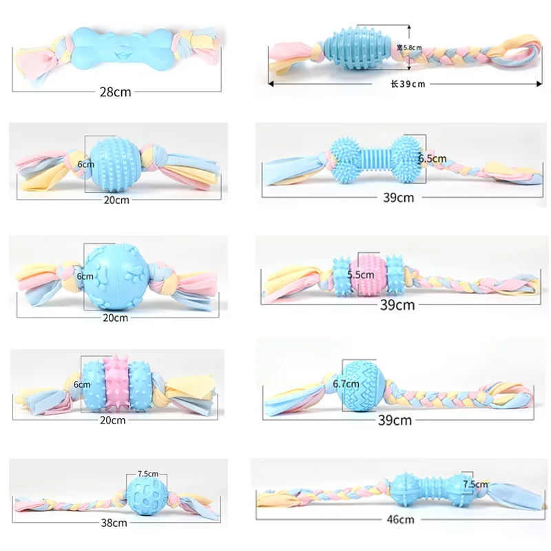 Juguete Goma Seguridad Perros Grandes Pequeños Resistente Mordeduras Interactivos Color Aleatorio - imagen 2