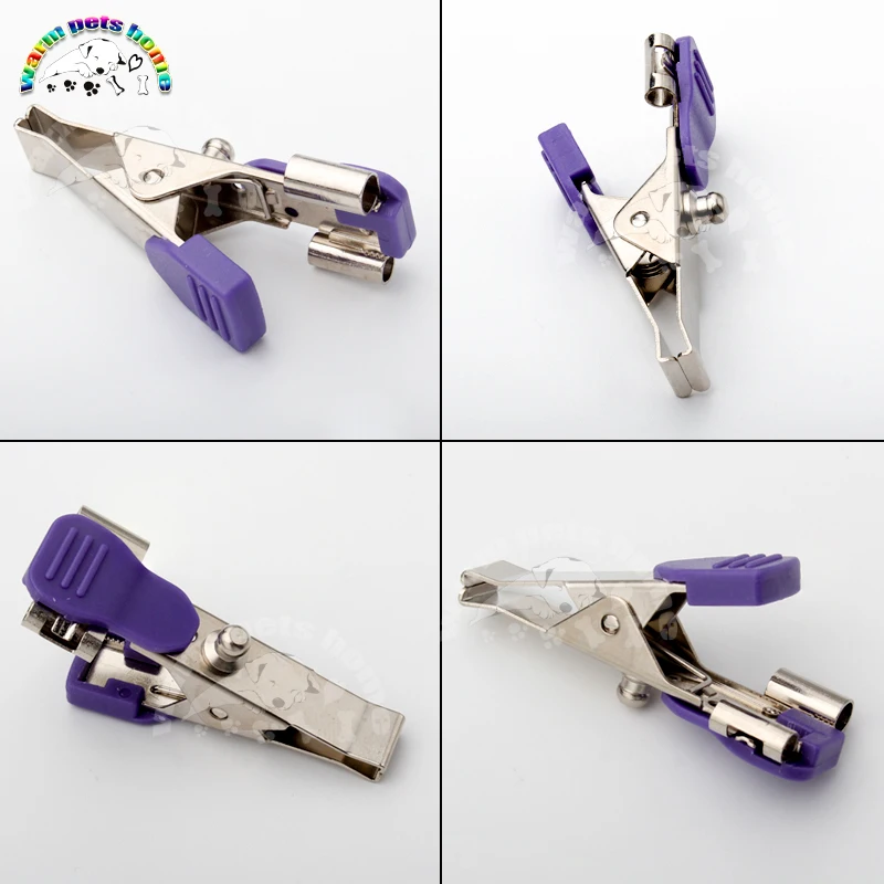 5 uds animales reutilizables mascotas perro gato veterinario ECG/EKG Clip de cocodrilo electrodos para Cable a presión equipo veterinario - imagen 5