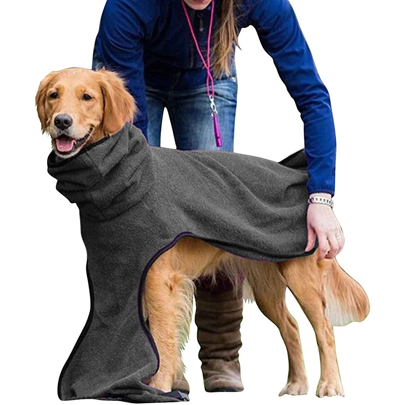 Benepaw-Chaqueta de lana suave para perro, chaleco ajustable para mascotas, abrigo con capucha, Color sólido, cálido, invierno - imagen 2
