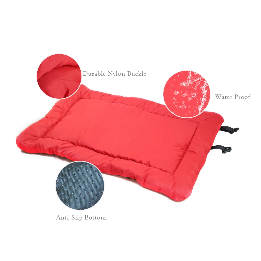 Cama para perros al aire libre, estera portátil de viaje para perros, asiento de coche, cama para mascotas para perros pequeños, medianos y grandes, impermeable, plegable, cojín para sofá - imagen 4