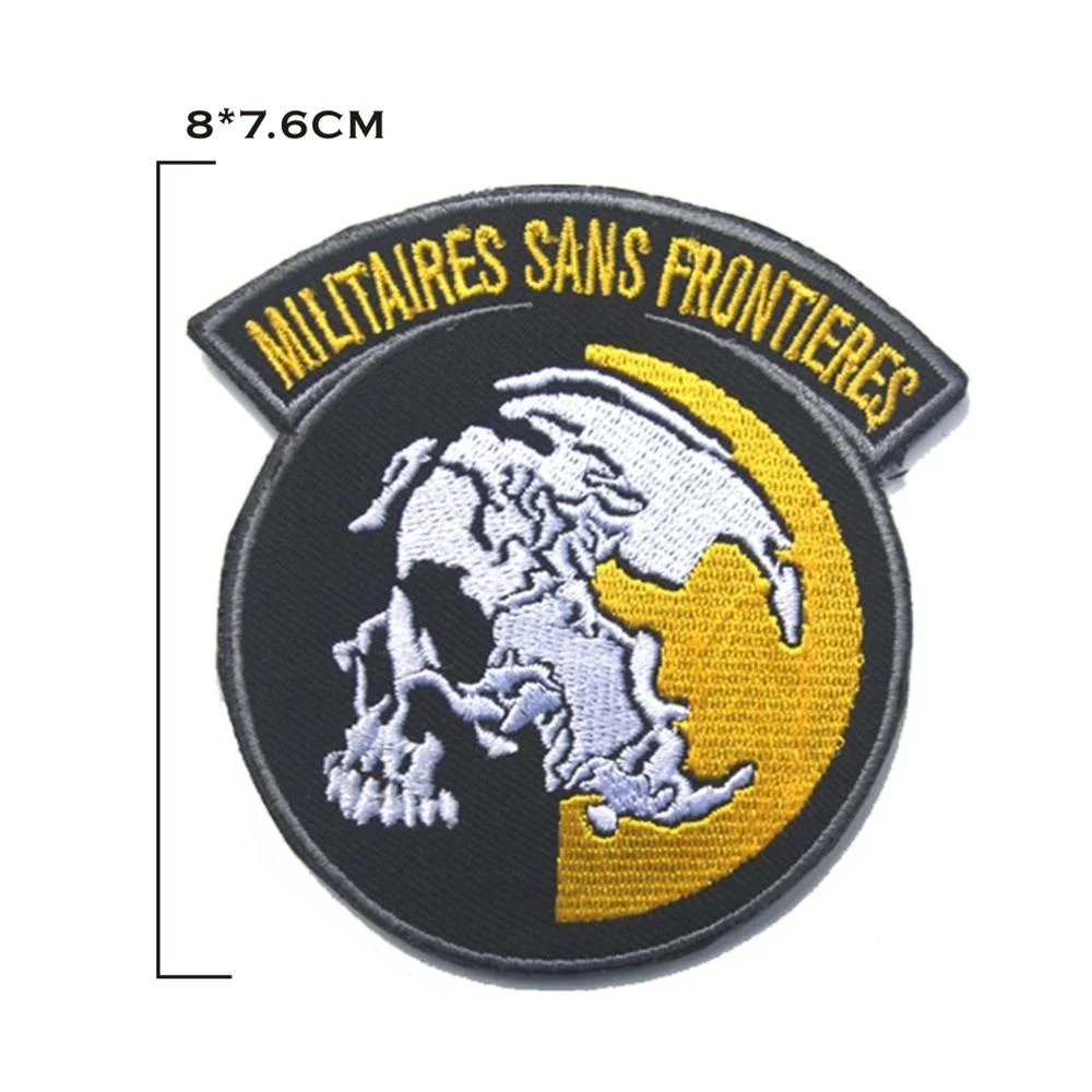 Parche MILITAIRES SANS FRONTIERES, pegatina para brazalete al aire libre, calcomanía, apliques, adorno, parches tácticos militares - imagen 5