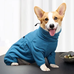 Chaqueta de invierno para perros con forro polar calido y capucha