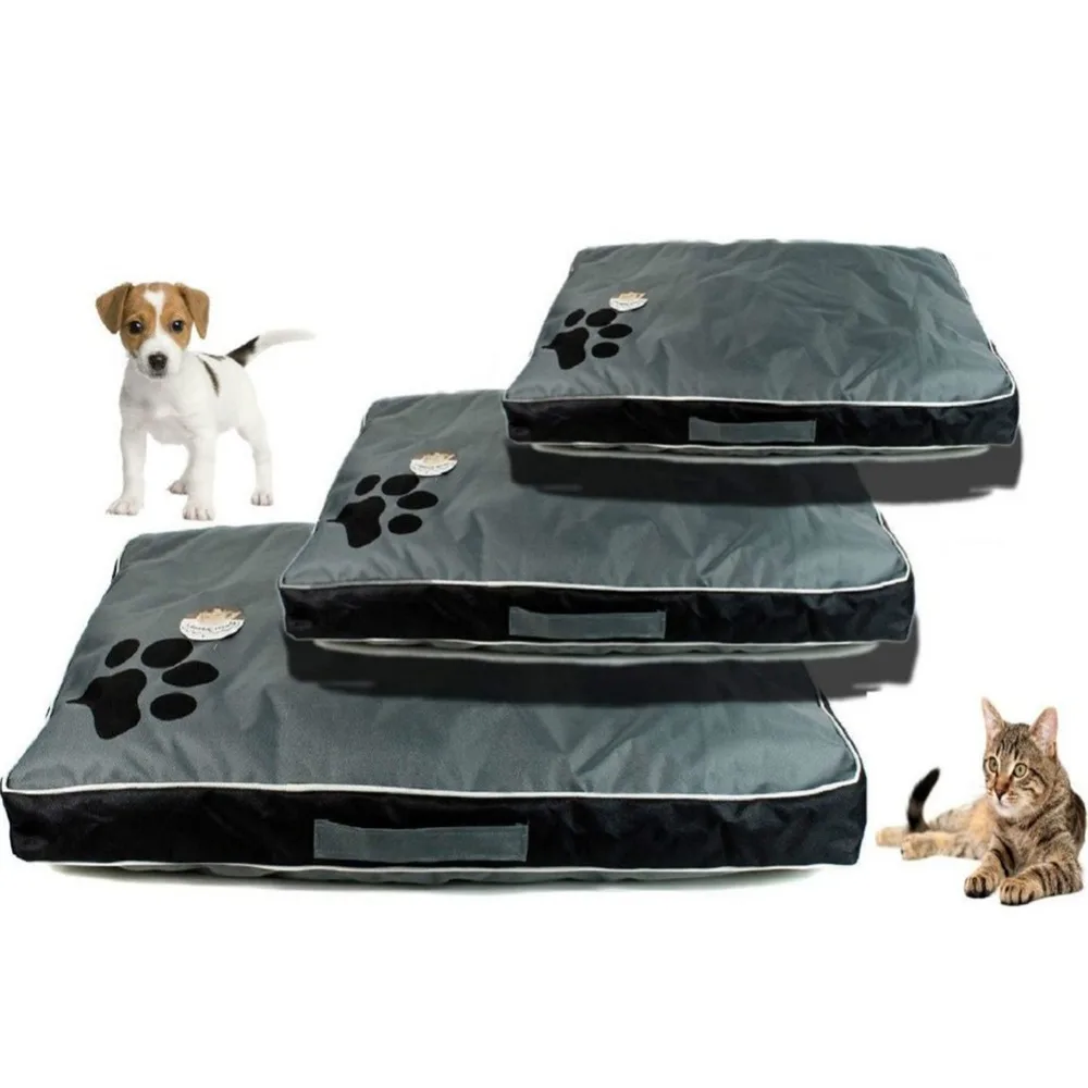 Almohada suave de franela para mascota, alfombrilla gruesa para cama de perro mediano y grande, funda de cojín de lana cálida para casa de gato, sofá y cachorro, para invierno - imagen 3