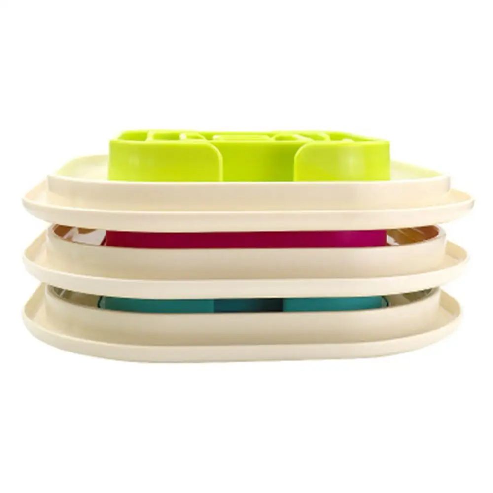 Cuencos antideslizantes para alimentación de perros y cachorros, comedero para gatos, plato de viaje de plástico, contenedor de comida - imagen 2