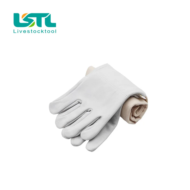 Guantes Protectores de apicultor, manguitos largos de piel de oveja, cuero suave de PU, equipo de apicultura antiabejas, 1 par