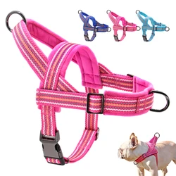 Arnés reflectante acolchado para perro, chaleco suave para invierno