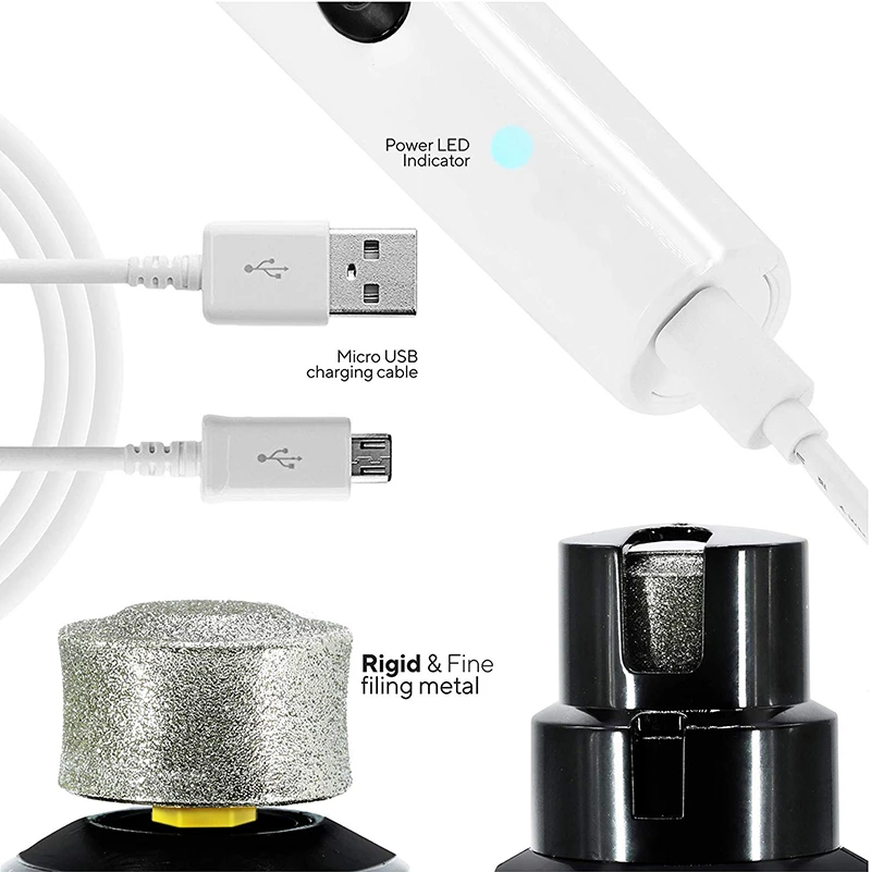 Benepaw-molinillo de uñas eléctrico para perro, recortador de uñas para mascotas, recargable por USB, Ultra silencioso, seguro para gatos, patas suaves e indoloras - imagen 2