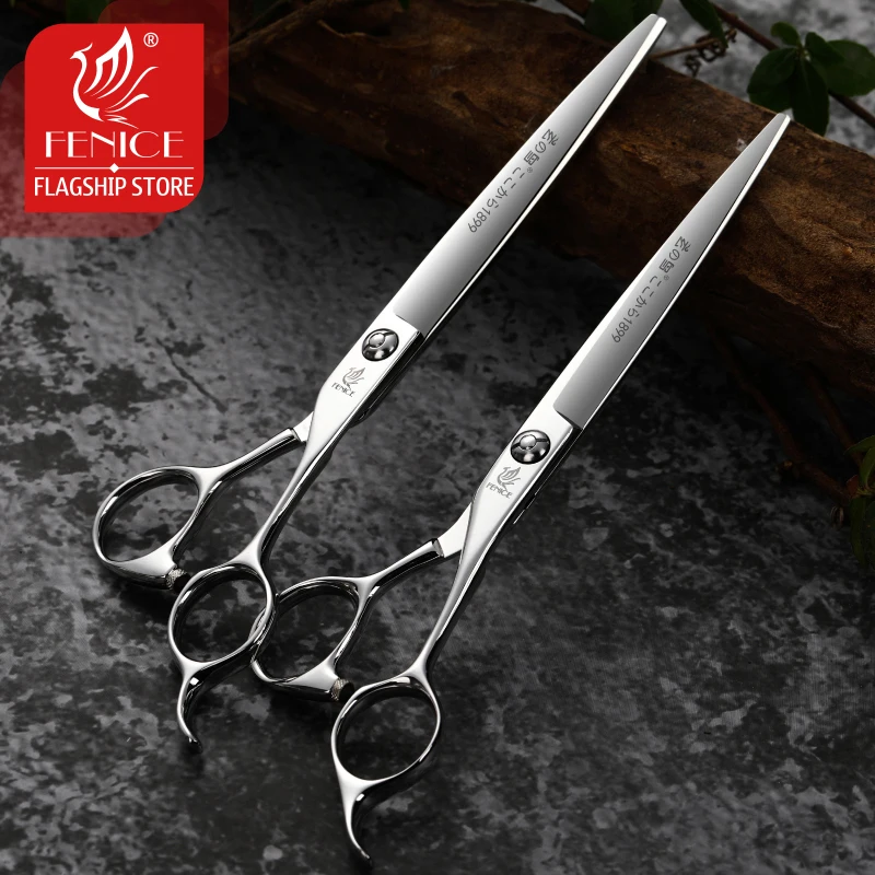 Fenice-tijeras de acero VG10 para mascotas, 7 pulgadas, 7,5 pulgadas, para cortar perros, tijeras de aseo, tesoura - imagen 5