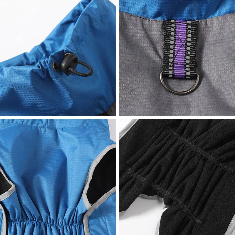 Otoño Invierno chaqueta para perros chaleco ropa cálida de lana para mascotas para perros pequeños medianos Chihuahua galgo abrigo impermeable ropa traje - imagen 3