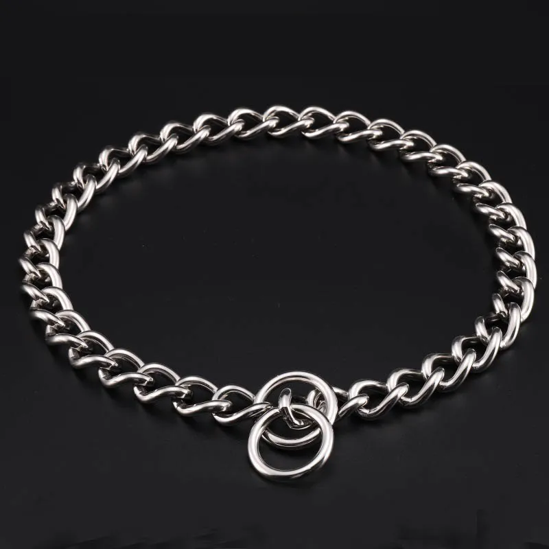 Collar resistente para mascotas, cadena P de acero inoxidable 304 para perros, collares de estrangulación para entrenamiento para perros grandes, Bulldog Francés, pastor alemán - imagen 3